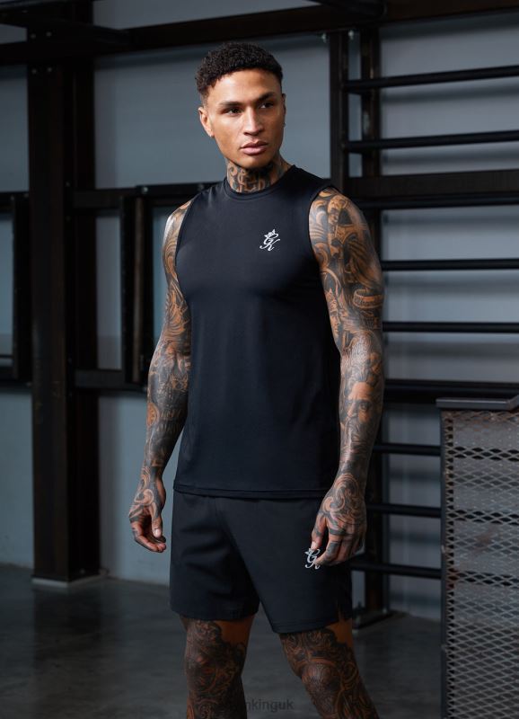 Gym King Energy Vest Black Men Clothing J2PFB176