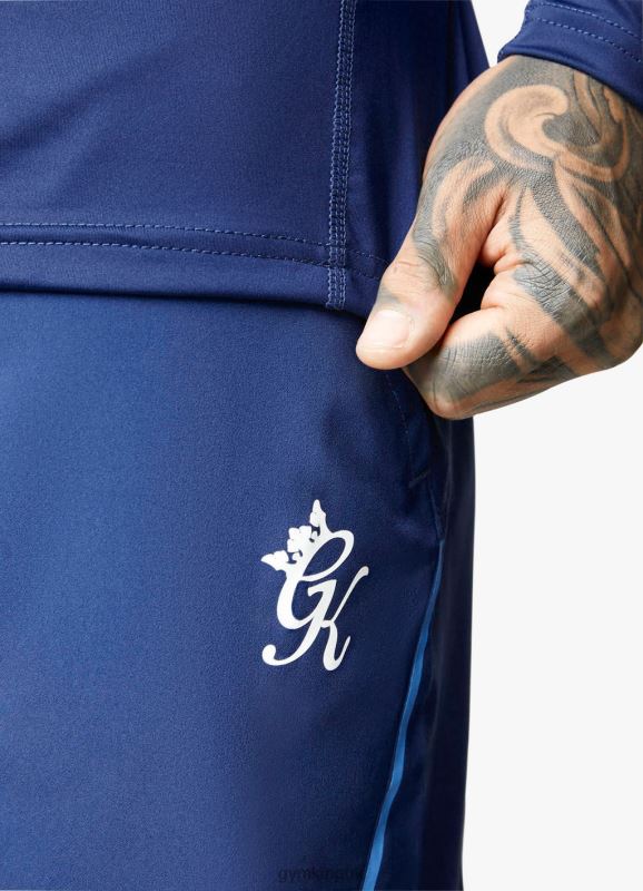 Gym King Flex 1/4 Zip Galaxy Blue Men Clothing J2PFB193
