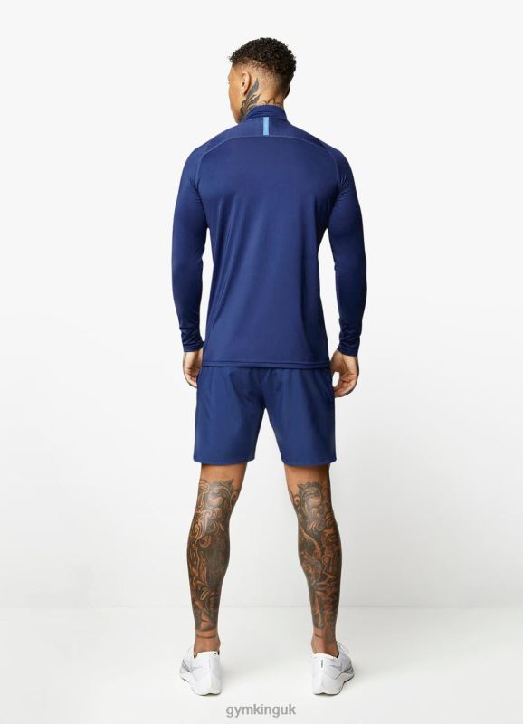 Gym King Flex 1/4 Zip Galaxy Blue Men Clothing J2PFB193