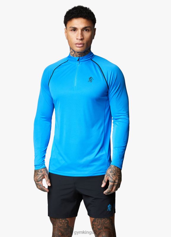 Gym King Motivate Stripe Funnel French Blue Men Clothing J2PFB187