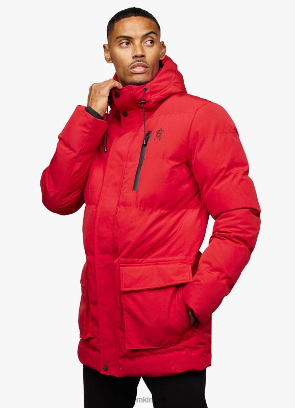 Gym King Ice Tech Puffer Red Men Clothing J2PFB307