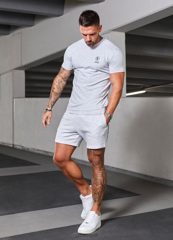 Gym King Aventus Short Snow Marl Men Clothing J2PFB101