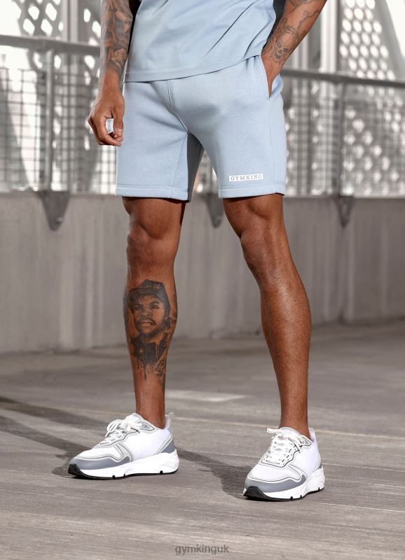 Gym King Box Logo Short Ashley Blue Men Clothing J2PFB95