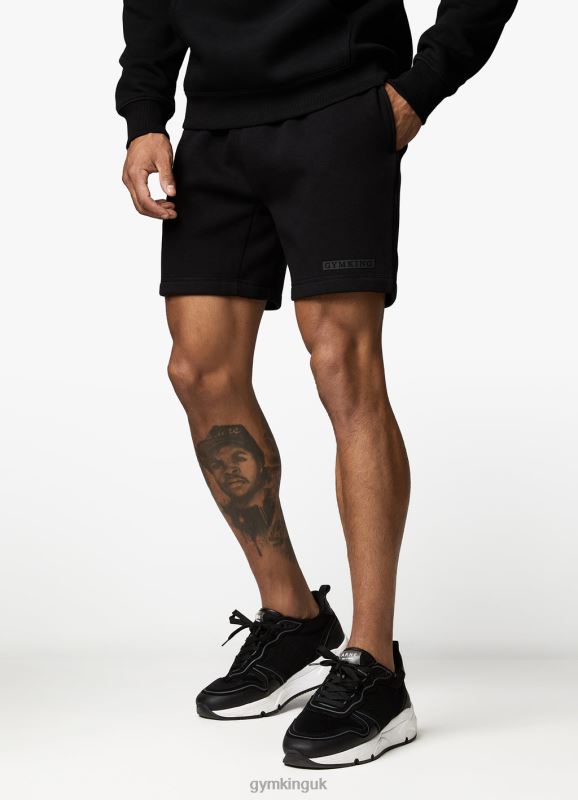 Gym King Box Logo Short Black Men Clothing J2PFB133