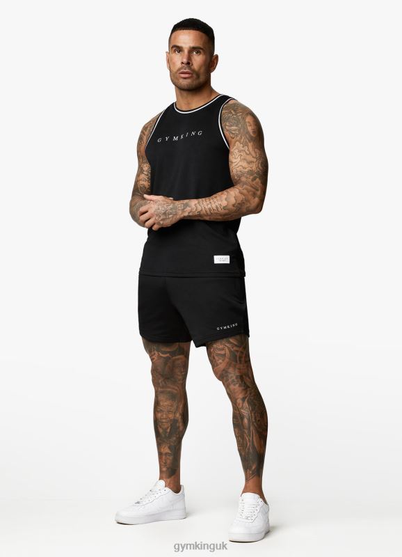 Gym King Brooklyn Mesh Short Black Men Clothing J2PFB136