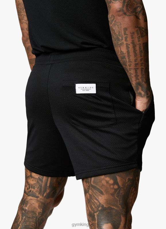Gym King Brooklyn Mesh Short Black Men Clothing J2PFB136