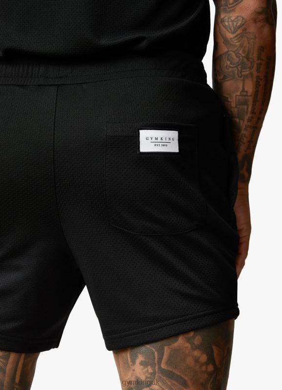Gym King Brooklyn Mesh Short Black Men Clothing J2PFB136