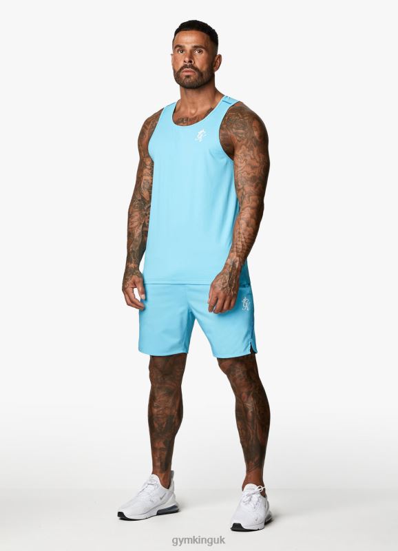 Gym King Contrast Flex 6\'\' Short Aqua/Blue Men Clothing J2PFB90