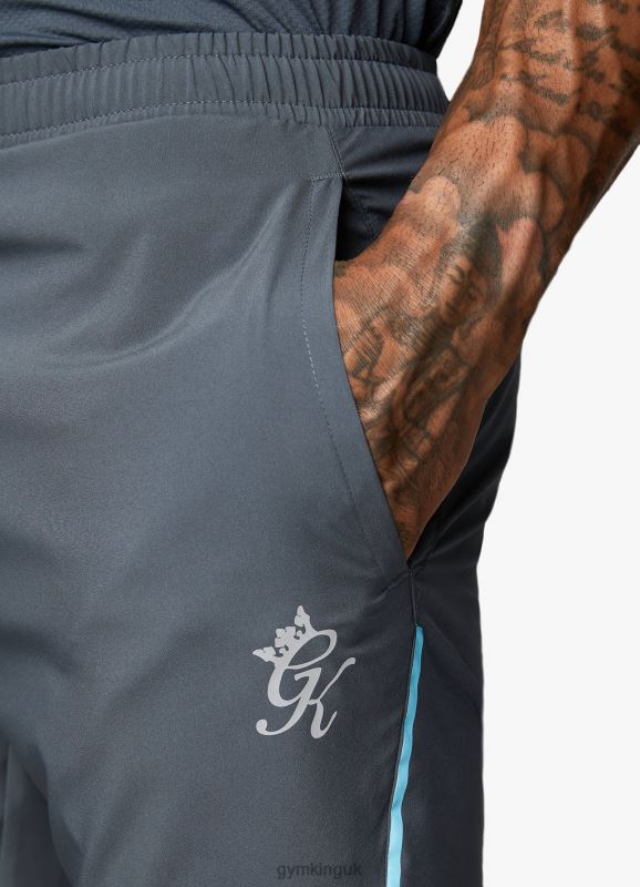 Gym King Contrast Flex 6\'\' Short Dark Grey/Blue Men Clothing J2PFB107