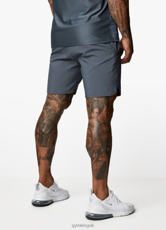 Gym King Contrast Flex 6\'\' Short Dark Grey/Blue Men Clothing J2PFB107