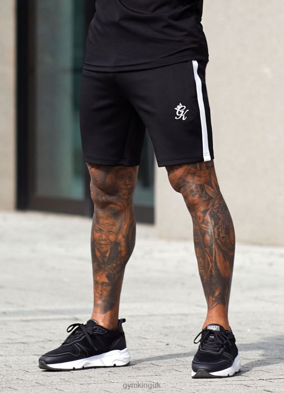 Gym King Core Plus Poly Short Black Men Clothing J2PFB83