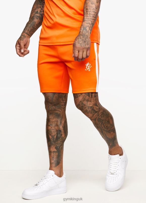 Gym King Core+ Poly Short Satsuma Orange Men Clothing J2PFB152