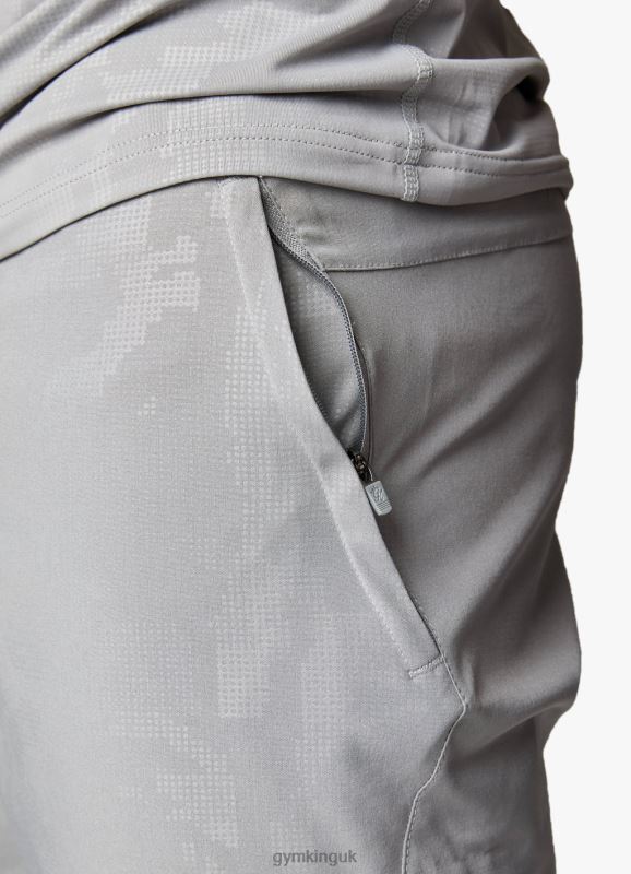 Gym King Debossed Camo Short 5\'\' Cloudy Grey Men Clothing J2PFB105