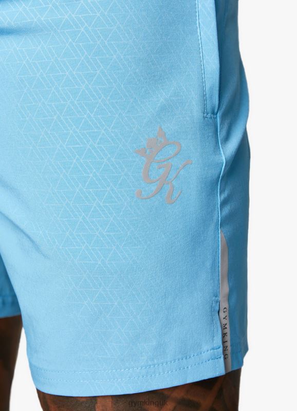 Gym King Debossed Energy Short - 6\'\' Blue Reef AOP Men Clothing J2PFB108