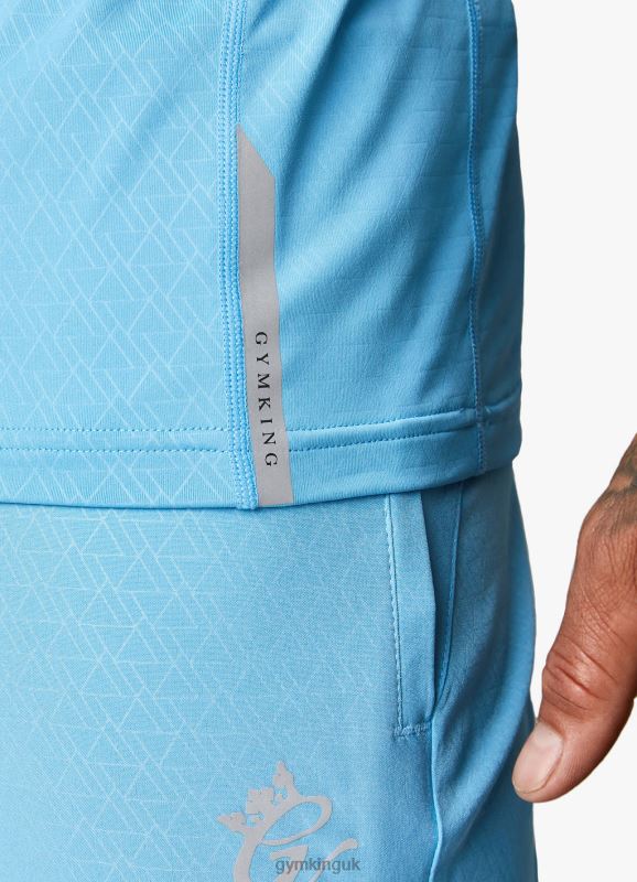 Gym King Debossed Energy Short - 6\'\' Blue Reef AOP Men Clothing J2PFB108