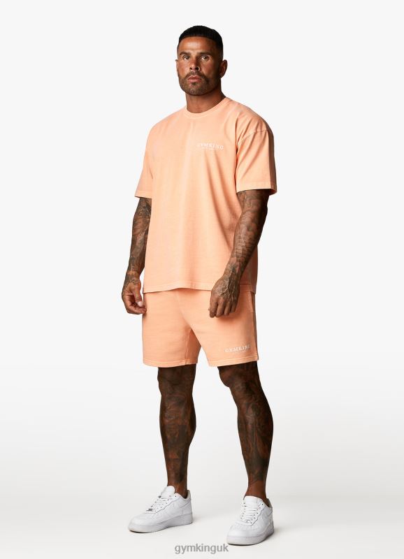 Gym King Est. Legacy Short Washed Coral Men Clothing J2PFB92