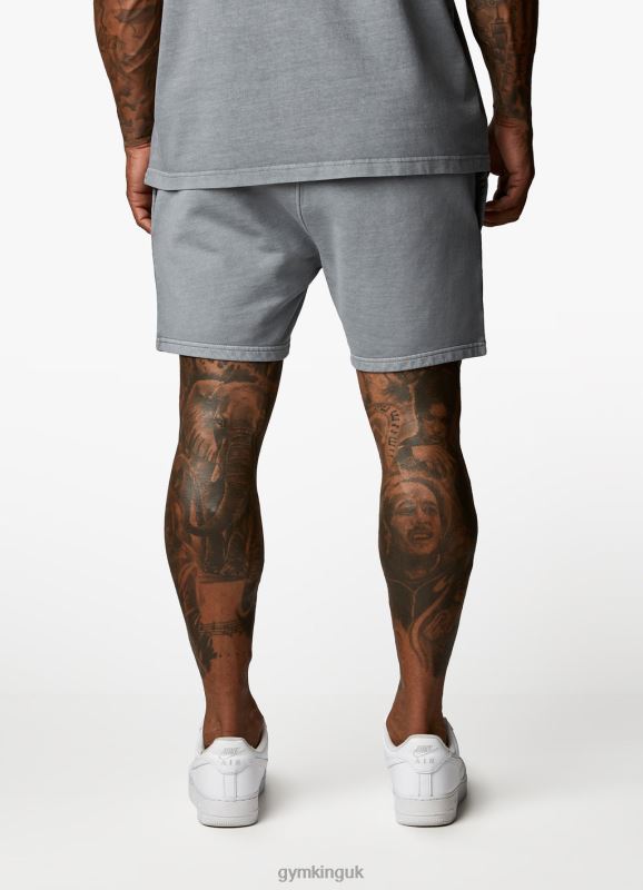 Gym King Est. Legacy Short Washed Grey Men Clothing J2PFB91