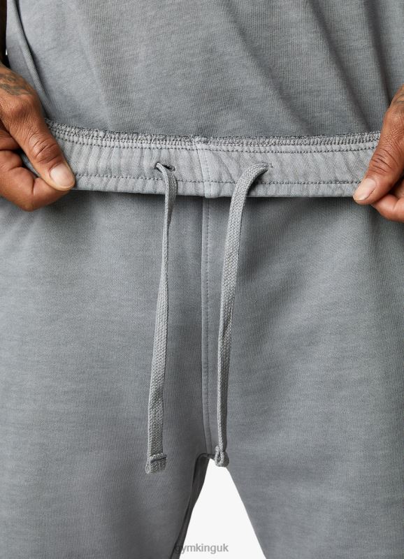 Gym King Est. Legacy Short Washed Grey Men Clothing J2PFB91