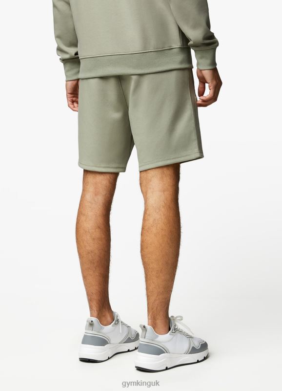 Gym King Linear Print Interlock Short Soft Khaki Men Clothing J2PFB98