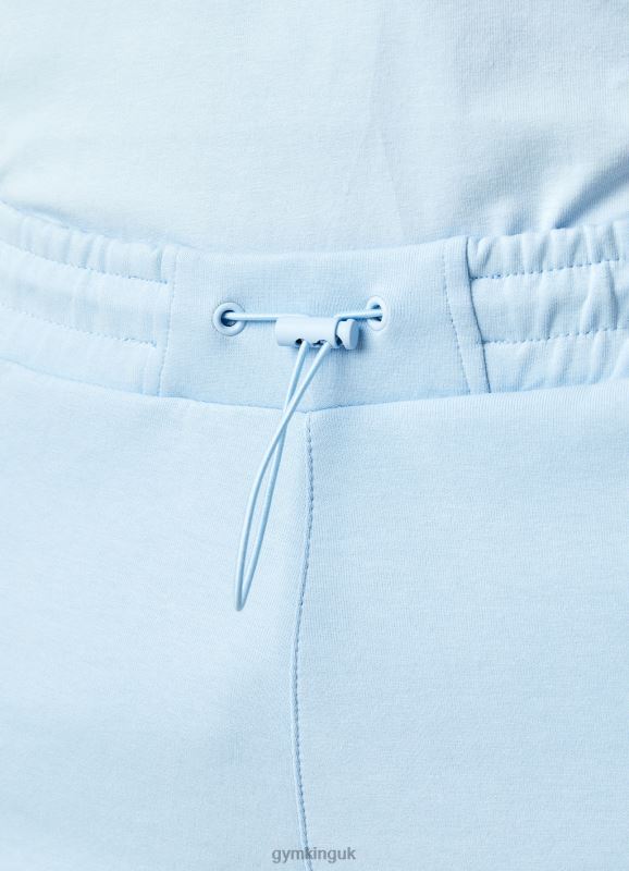 Gym King Linear Print Interlock Short Tranquil Blue Men Clothing J2PFB119