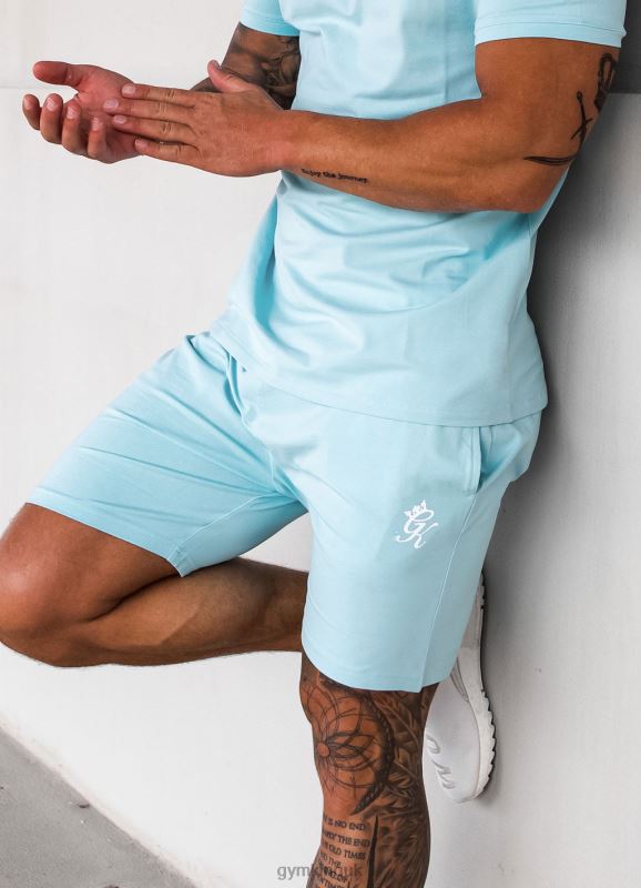 Gym King Pro Jersey Short Aqua Sky Men Clothing J2PFB86