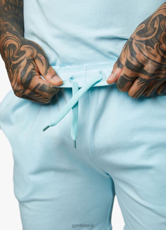 Gym King Pro Jersey Short Aqua Sky Men Clothing J2PFB86
