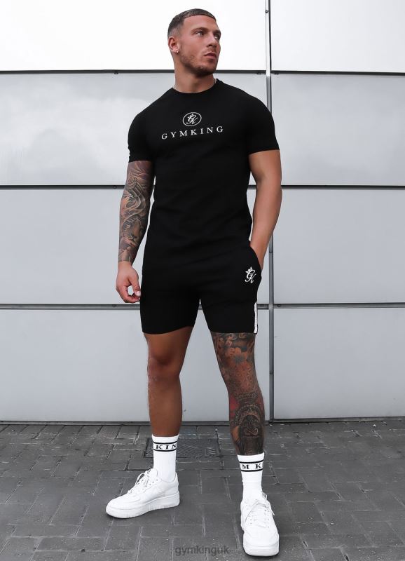 Gym King Pro Jersey Short Black Men Clothing J2PFB85