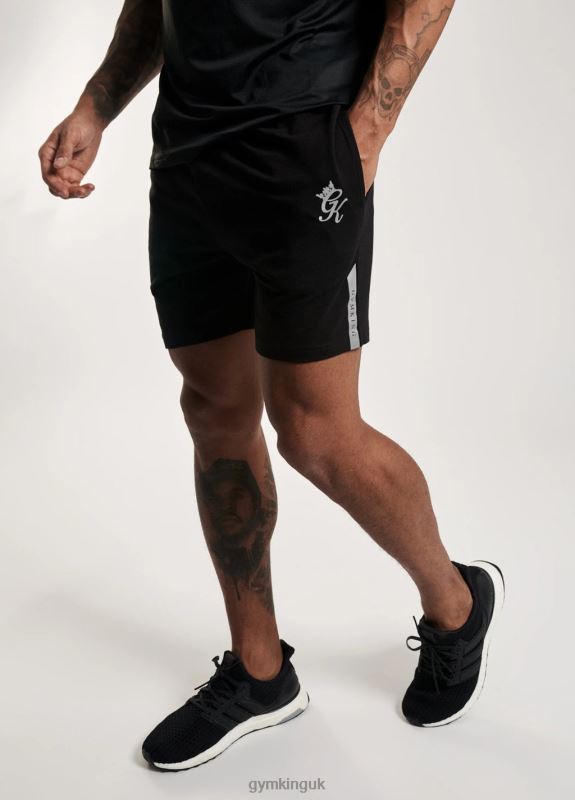 Gym King Pro Jersey Short Black Men Clothing J2PFB85