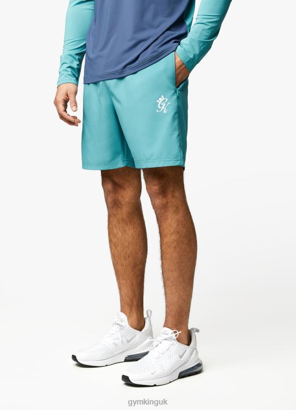 Gym King React Short - 6.5\'\' Ocean Teal/Moonlight Blue Men Clothing J2PFB148