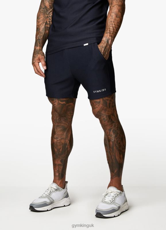 Gym King Signature Embroidered Short Navy Men Clothing J2PFB115
