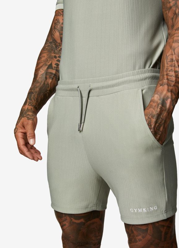 Gym King Signature Embroidered Short Soft Khaki Men Clothing J2PFB116