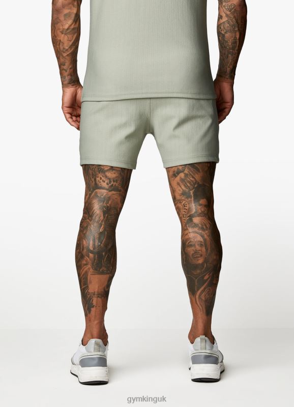 Gym King Signature Embroidered Short Soft Khaki Men Clothing J2PFB116
