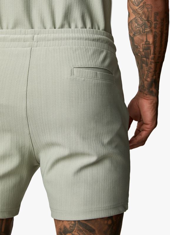 Gym King Signature Embroidered Short Soft Khaki Men Clothing J2PFB116