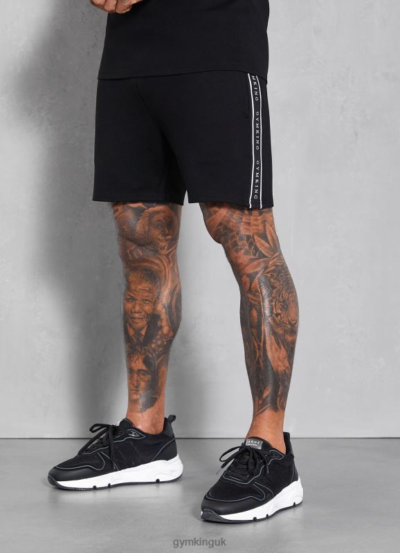 Gym King Signature Taped Short Black Men Clothing J2PFB125