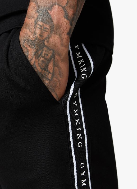 Gym King Signature Taped Short Black Men Clothing J2PFB125