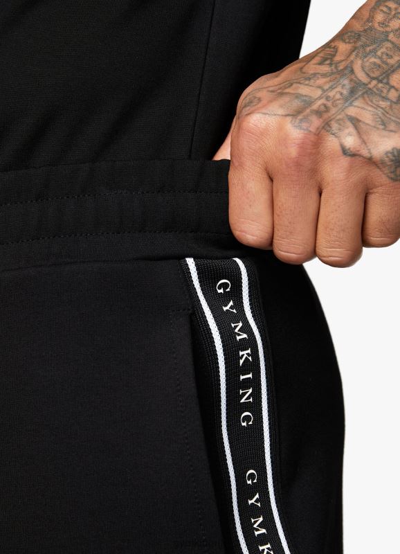 Gym King Signature Taped Short Black Men Clothing J2PFB125