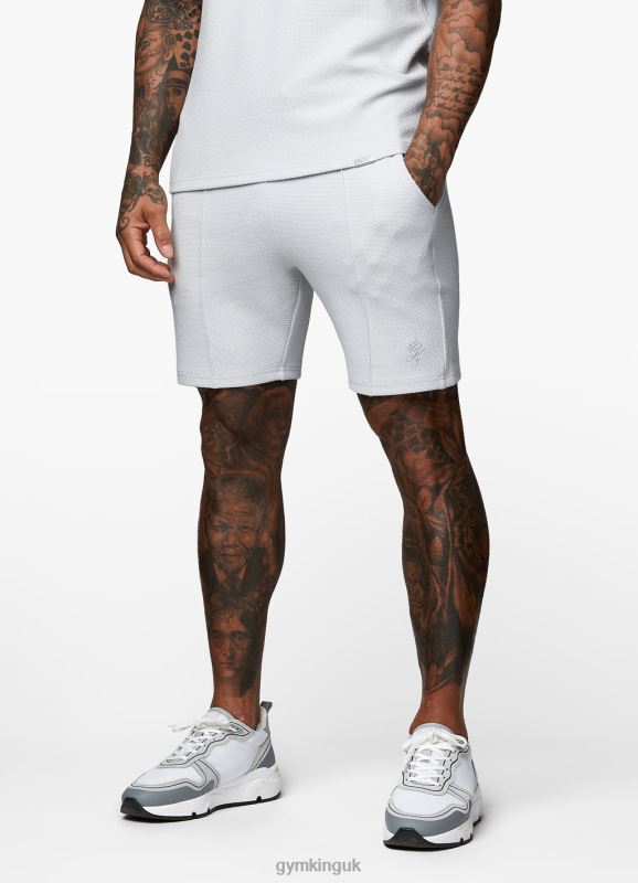 Gym King Signature Texture Short Light Grey Men Clothing J2PFB147