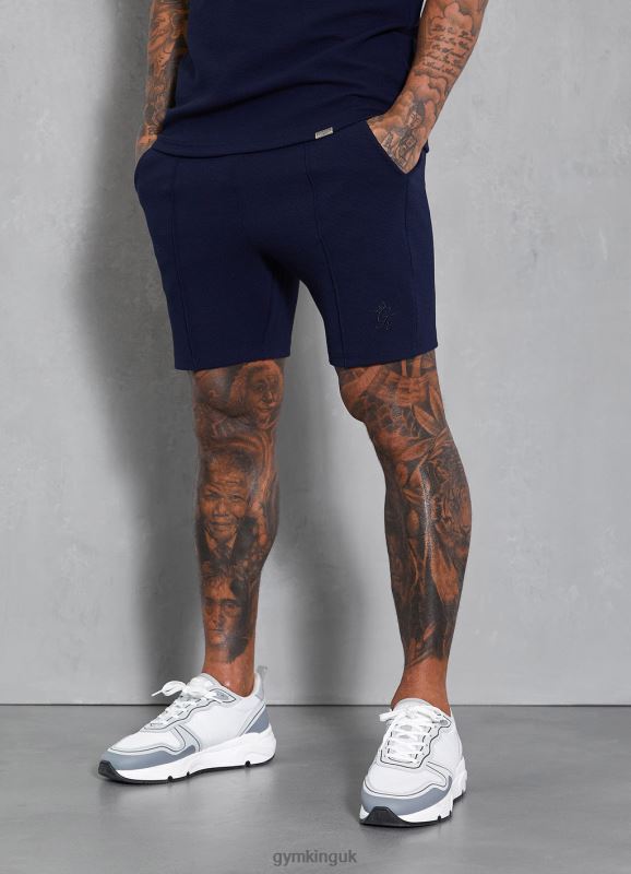 Gym King Signature Texture Short Navy Men Clothing J2PFB113