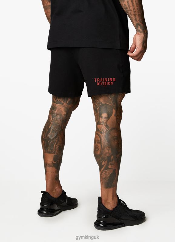 Gym King Training Division Short Black/Red Men Clothing J2PFB124