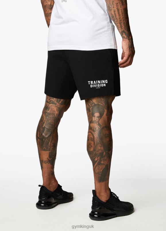 Gym King Training Division Short Black/White Men Clothing J2PFB129
