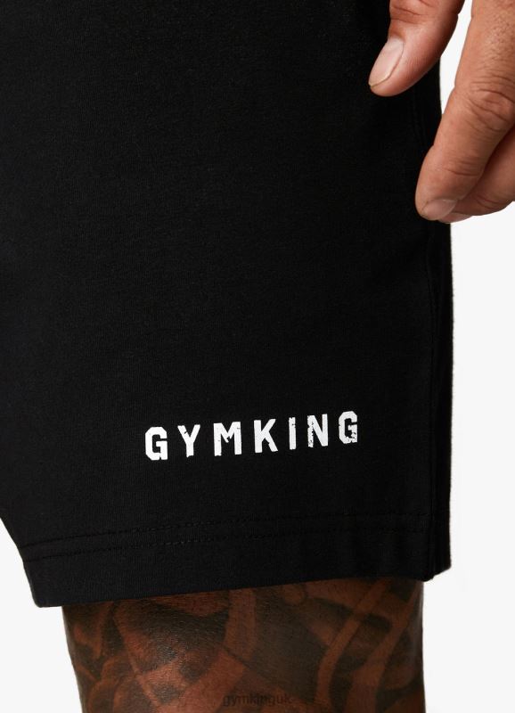 Gym King Training Division Short Black/White Men Clothing J2PFB129