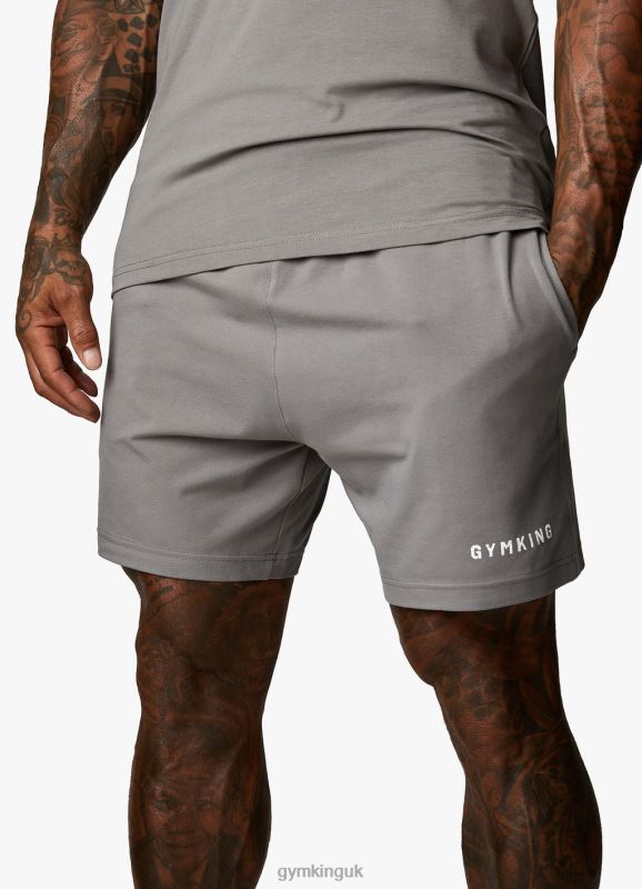 Gym King Training Division Short Grey/White Men Clothing J2PFB121