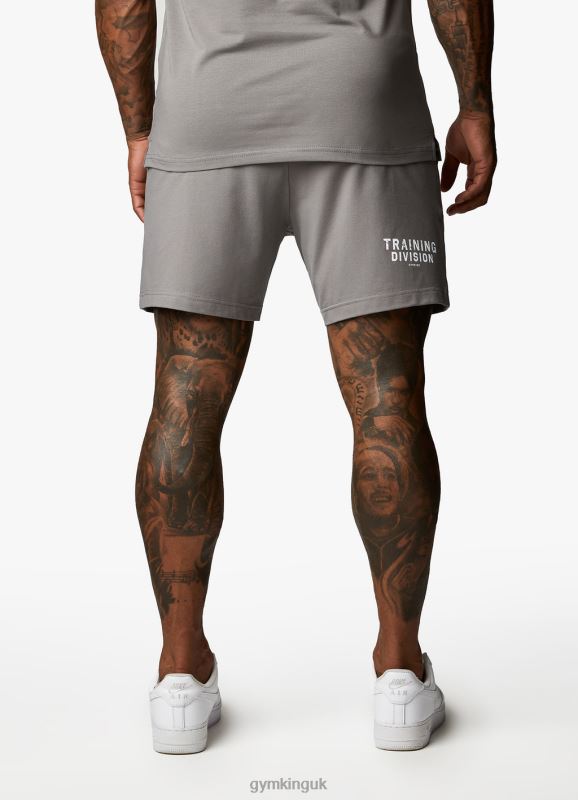 Gym King Training Division Short Grey/White Men Clothing J2PFB121