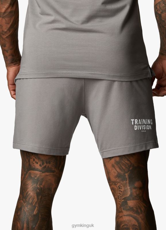 Gym King Training Division Short Grey/White Men Clothing J2PFB121