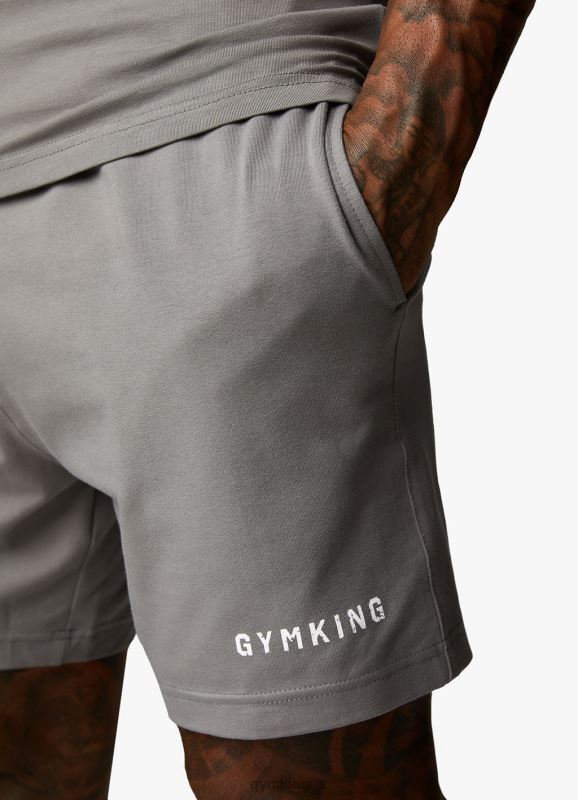 Gym King Training Division Short Grey/White Men Clothing J2PFB121
