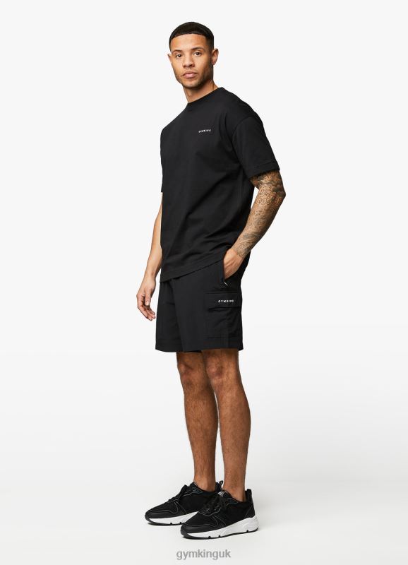 Gym King Utility Woven Cargo Short Black Men Clothing J2PFB142