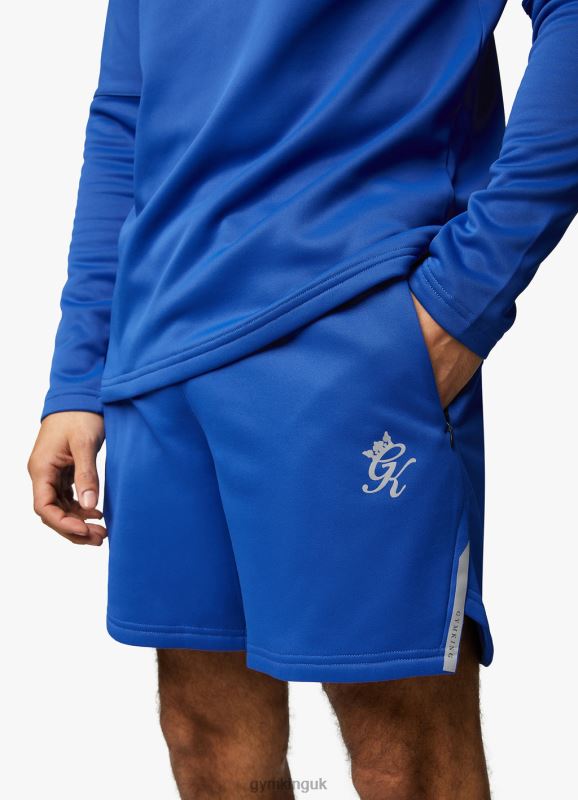 Gym King Velocity Tech Short Electric Blue/Black Men Clothing J2PFB149