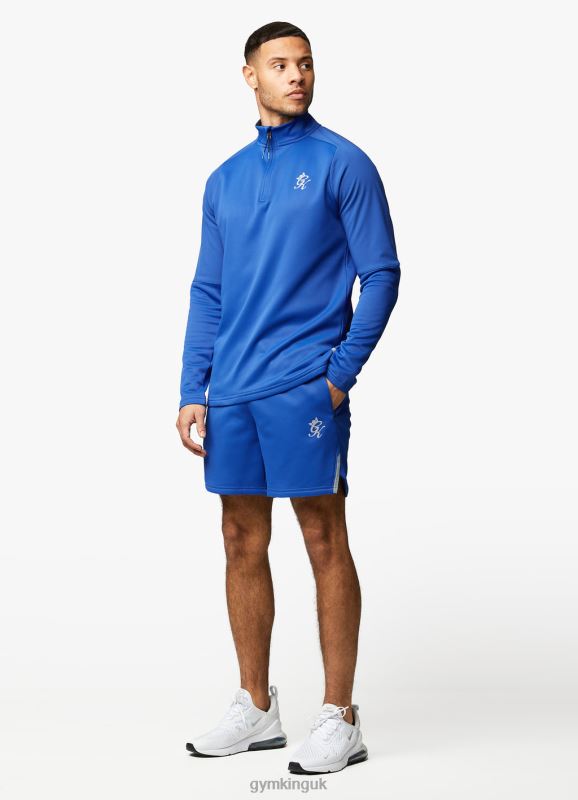 Gym King Velocity Tech Short Electric Blue/Black Men Clothing J2PFB149