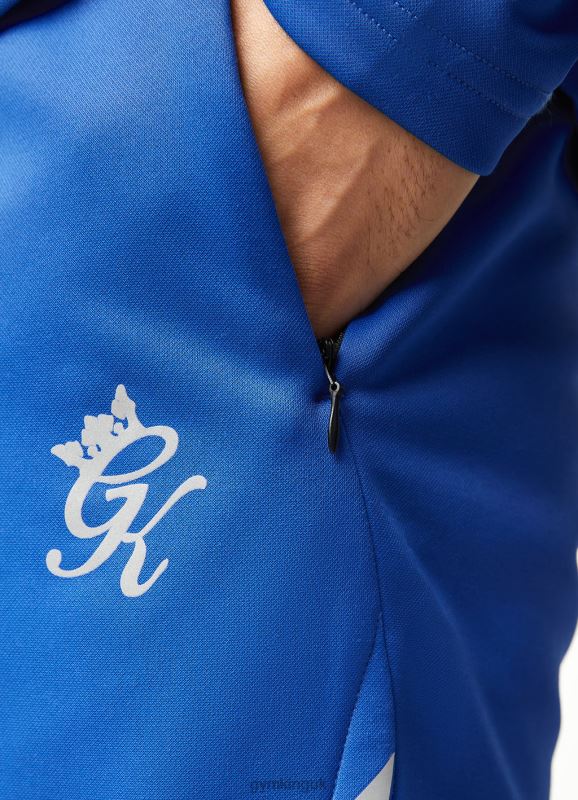 Gym King Velocity Tech Short Electric Blue/Black Men Clothing J2PFB149