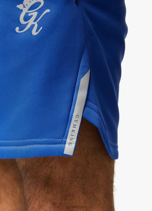 Gym King Velocity Tech Short Electric Blue/Black Men Clothing J2PFB149
